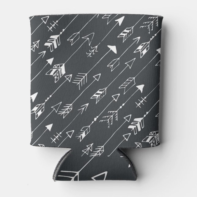 Enfriador De Latas Flechas en la oscuridad: patrón dibujado a mano (Anverso)