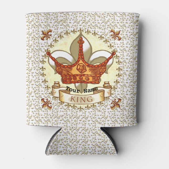 Enfriador De Latas Fleur De Lis Crown King Dad (Anverso)