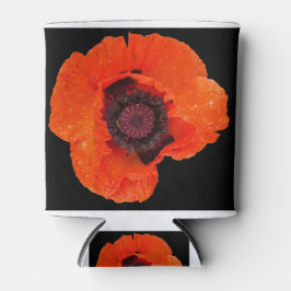 Enfriador De Latas fleur de pavot après la pluie