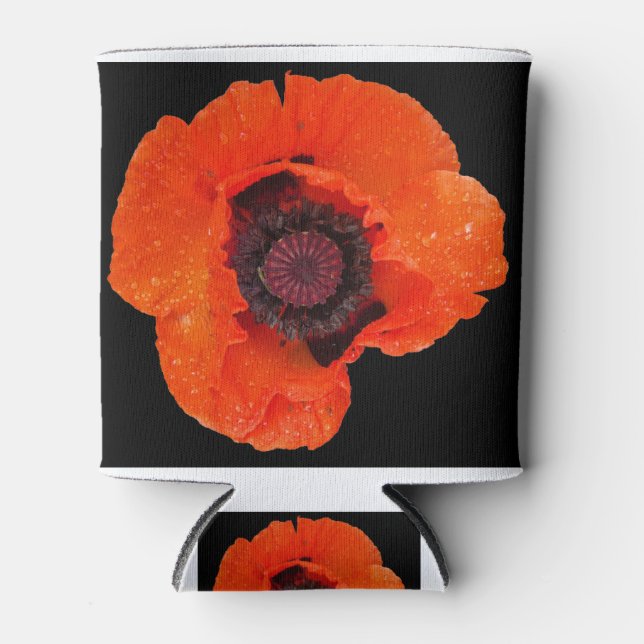 Enfriador De Latas fleur de pavot après la pluie (Anverso)