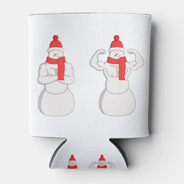 Enfriador De Latas Flex Muscle Snowman (Anverso)