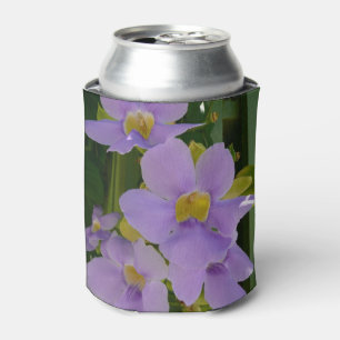 Enfriador De Latas Flor de cielo enredadera tropical púrpura floral