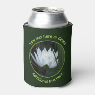 Enfriador De Latas Flor de lirio de Lotus brillante personalizada