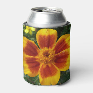Enfriador De Latas Flor de verano naranja y roja Disco Marigold