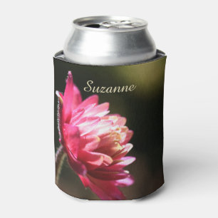 Enfriador De Latas Flor Roja En Luz Solar Personalizada