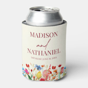 Enfriador De Latas Flor silvestre Flor Floral Boda Jardín