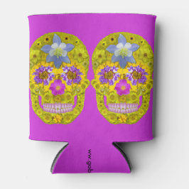 Enfriador De Latas Flor Skull 3