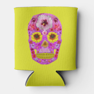 Enfriador De Latas Flor Skull 7