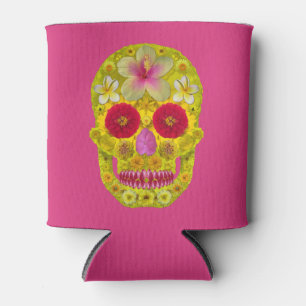 Enfriador De Latas Flor Skull 8