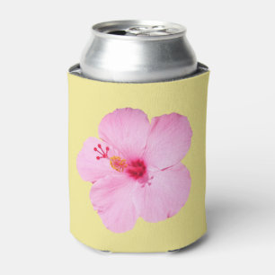 Enfriador De Latas Flor Tropical de Hibisco Rosa
