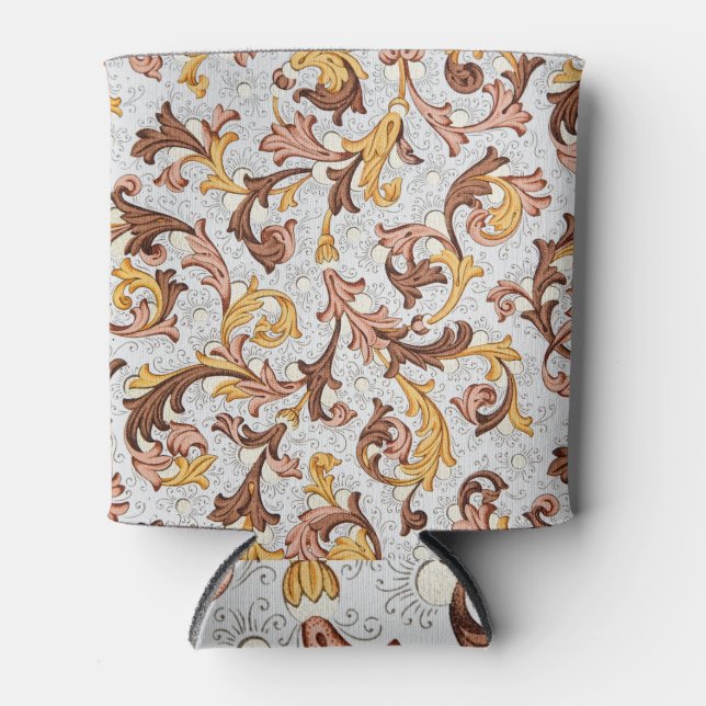 Enfriador De Latas Floral del siglo XVIII: tapiz de época. (Anverso)