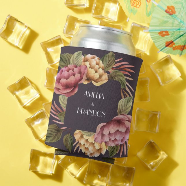 Enfriador De Latas Floral dramática (Verano in situ)