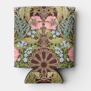 Enfriador De Latas Floral estilo Art Nouveau: patrón de cosecha de co