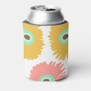 Enfriador De Latas Floral moderno brillante y audaz