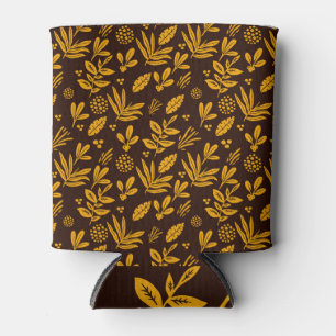 Enfriador De Latas Floral Seamless: Diseño Textil Perfecto