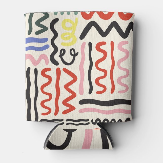 Enfriador De Latas Floral Shawl: ornamento de Paisley cuadrado (Anverso)