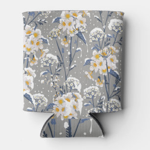 Enfriador De Latas Florecimiento del Invierno: Delicado Patrón Floral