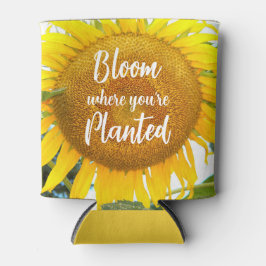 Enfriador De Latas Florecimiento donde estás plantado girasol amarill