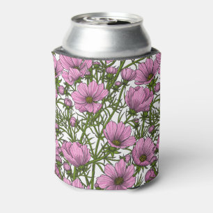 Enfriador De Latas Flores Cosmos rosadas