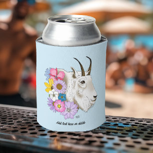 Enfriador De Latas Flores de cabra de Montaña Blanca