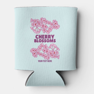 Enfriador De Latas Flores de cerezo rosa