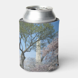 Enfriador De Latas Flores de cerezo y el monumento de Washington en D