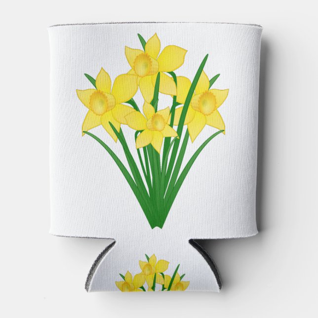 Enfriador De Latas Flores de Daffodil (Anverso)