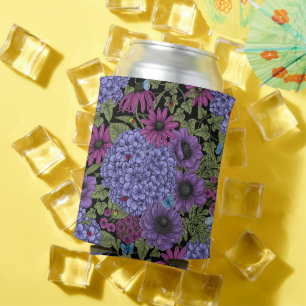 Enfriador De Latas Flores de jardín en negrita