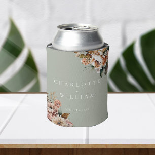 Enfriador De Latas Flores elegantes y verdes sabrosas favorece la bod