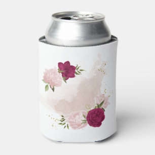 Enfriador De Latas flores magenta rosadas vegetación