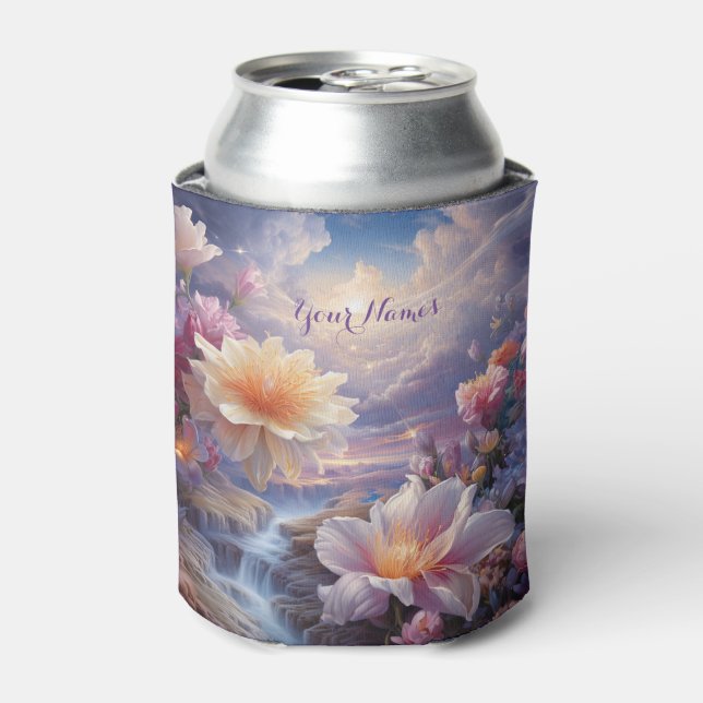 Enfriador De Latas Flores místicas del reino sobrenatural (Lata Anverso)