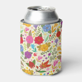 Enfriador De Latas flores otoñales de color adorable