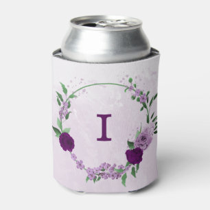 Enfriador De Latas Flores púrpura románticas vegetación