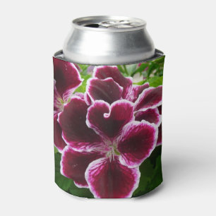 Enfriador De Latas Flores Regal Geranium Elegante Maroon Floral Lugga