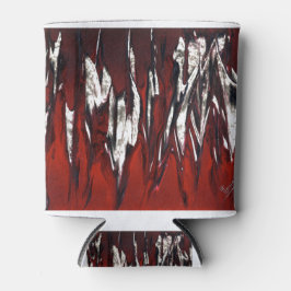 Enfriador De Latas Flores rojas furiosas