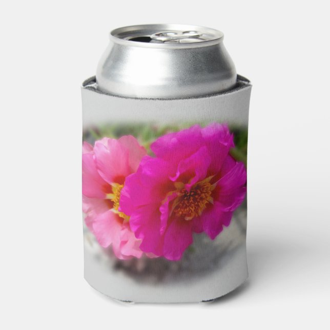 Enfriador De Latas Flores rosas al sol (Lata Anverso)