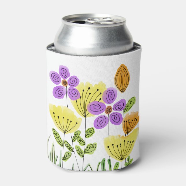 Enfriador De Latas Flores silvestres (Lata Anverso)