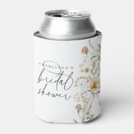 Enfriador De Latas Flores silvestres Boho Favores mínimos de ducha de