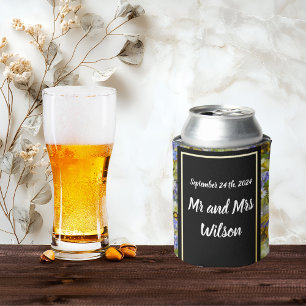 Enfriador De Latas Flores Silvestres Coloridas  Boda
