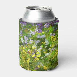 Enfriador De Latas Flores silvestres Impasto Pintura - Arte de flores