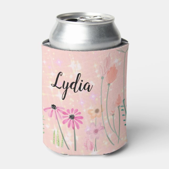 Enfriador De Latas Flores silvestres personalizadas (Lata Anverso)