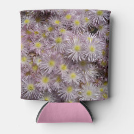 Enfriador De Latas Flores suculentas rosadas y delicadas