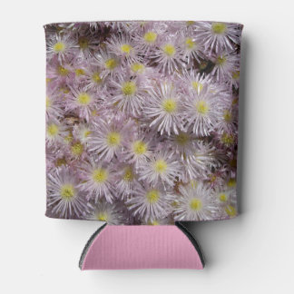 Enfriador De Latas Flores suculentas rosadas y delicadas