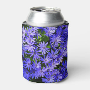 Enfriador De Latas Flores tipo margarita azul fotografía de la natura