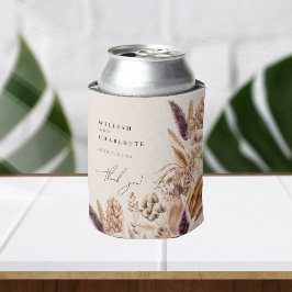 Enfriador De Latas Flores tropicales bohemias favorecen la boda perso