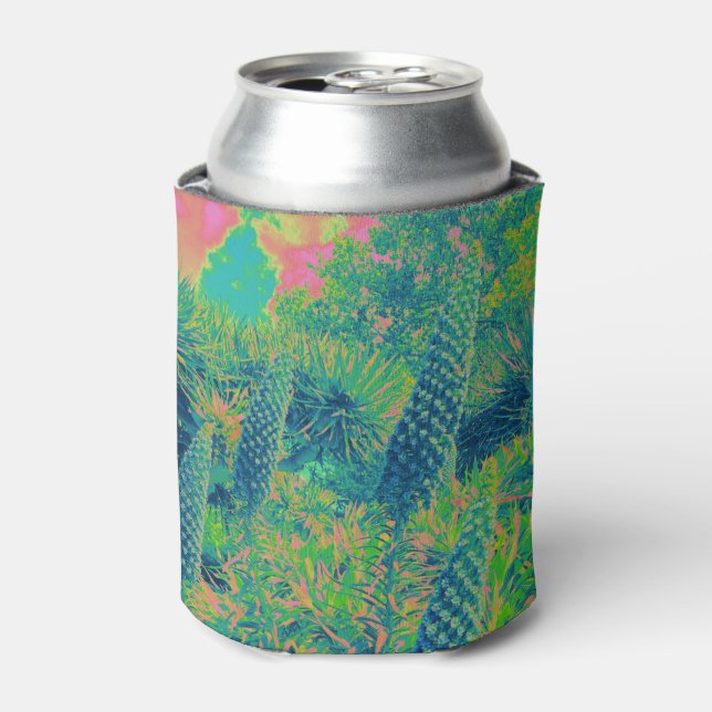 Enfriador De Latas Flores tropicales de equio de vibe (Lata Anverso)
