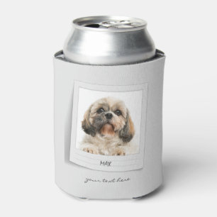 Enfriador De Latas Foco de foto de perro mascota Cumpleaños Personali
