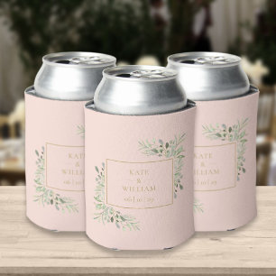 Enfriador De Latas Foliage de Rubor Pink Boda Greeneration