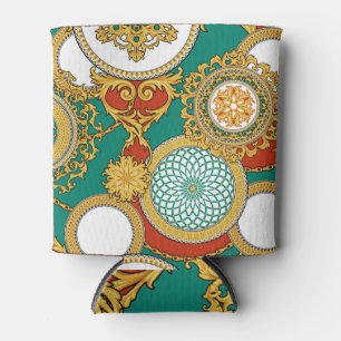 Enfriador De Latas Fondo árabe elegante dorado