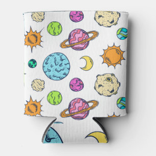 Enfriador De Latas Fondo cósmico de Doodles espaciales